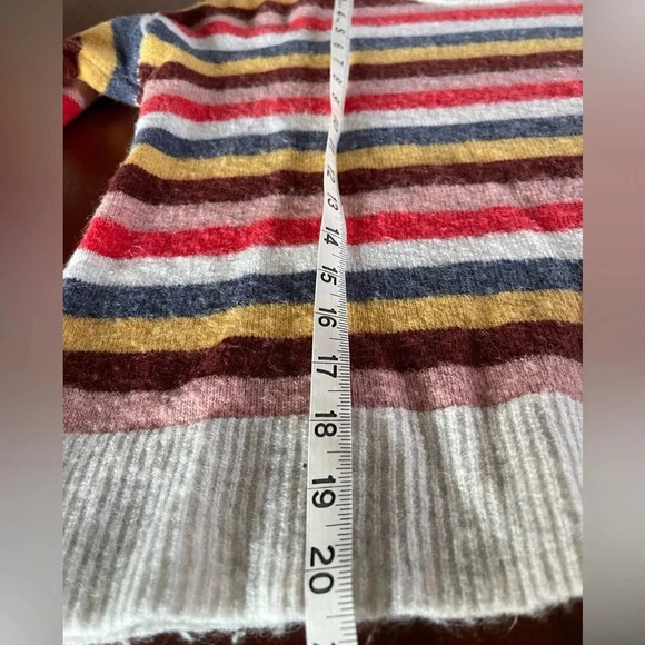 Madewell Striped Multicolored Sweater-oversized-size XXS - Picture 7 of 7